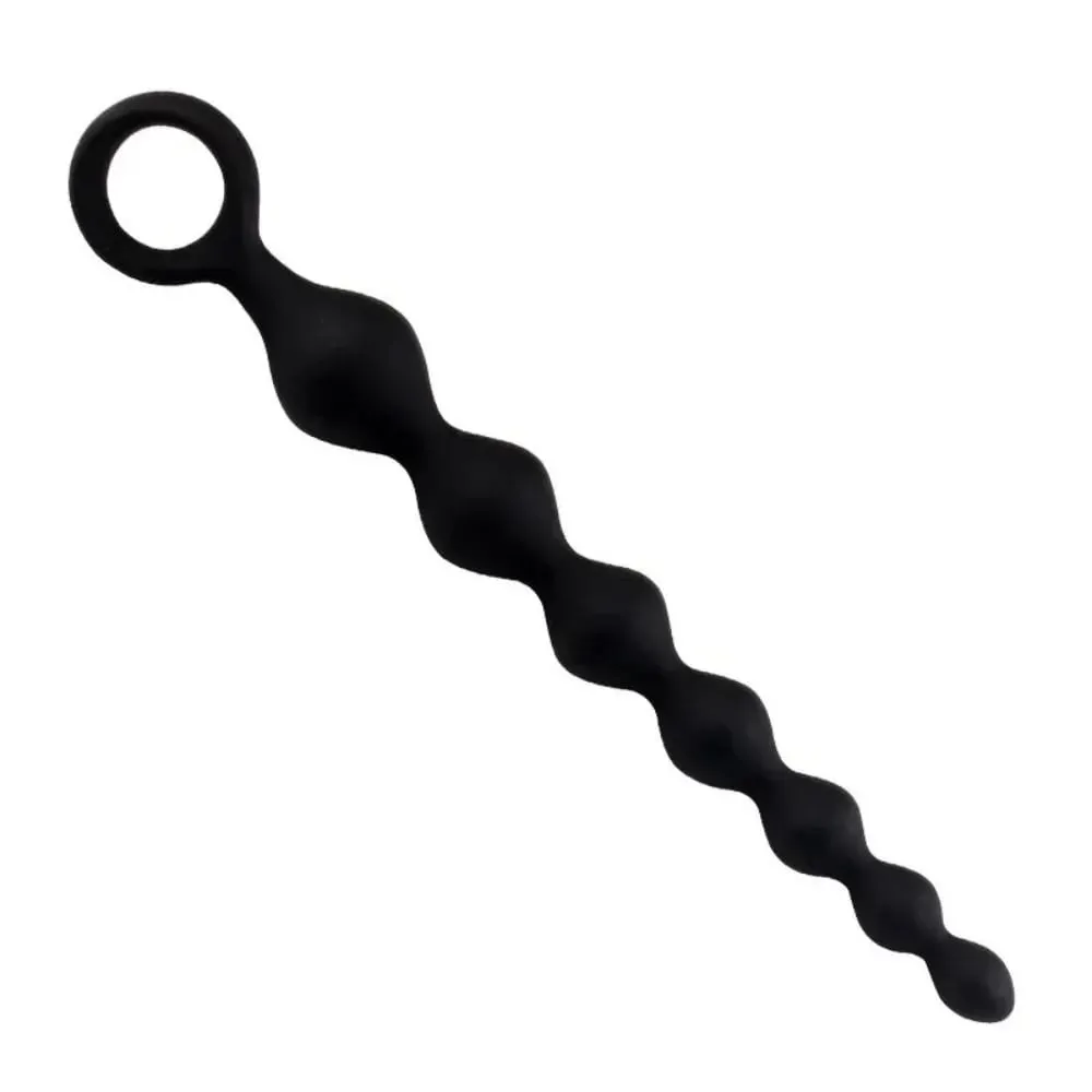 Soft Silicone Anal Ball Plug Prostate Stimulator Butt Beads Plug With Pull Ring Adults Flirt Sex Toys for Women Men Couples Gay