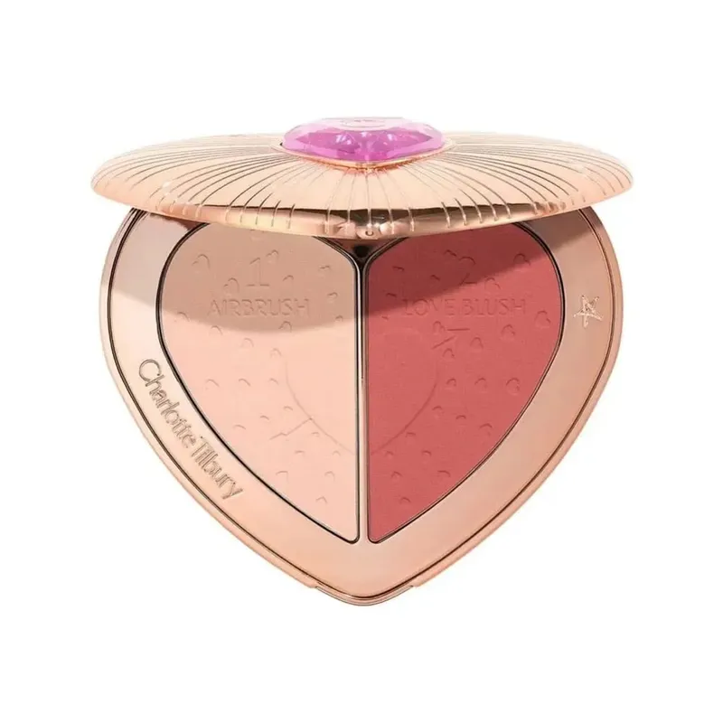 Charlotte Tilbury Eye Shadow Disk Love 2-Colors Powder Blusher Star Pink Powder Blusher Highlight 6-colors Super Nudes Easy Eye
