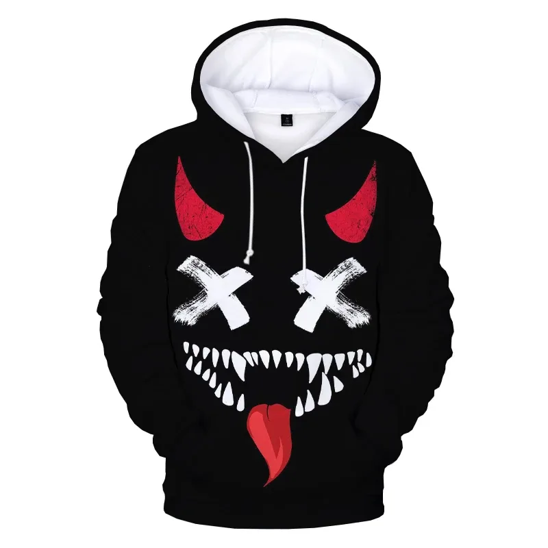 Pattern Trendy Devil Smiling Face 3D Printed Hoodie Sweatshirts Men Women Fashion Casual Funny Pullovers Hip Hop Hoodies — image 29