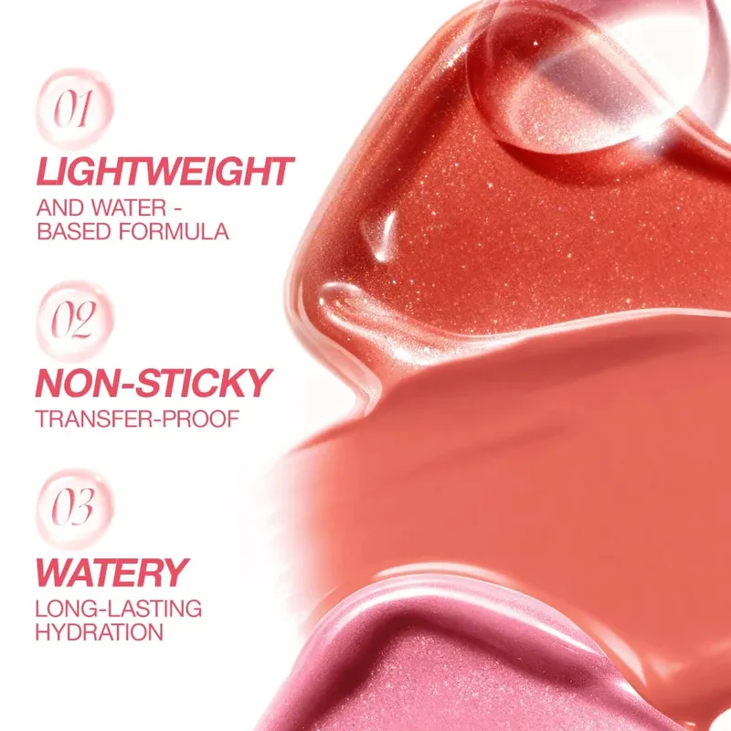 O.TWO.O 8pcs Lipstick Set Liquid Lip Gloss Glossy Finish High-Shine Long Lasting Moisturize Non-Stick Glassy Lipstick Makeup Set