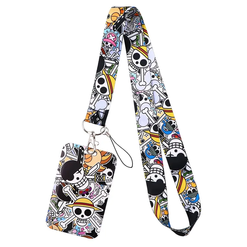 Japan Anime Cartoon Zoro Neck Strap Lanyards for Key ID Card Gym Cell C USB Badge Holder Rope Cute Key Chain Toy Gift