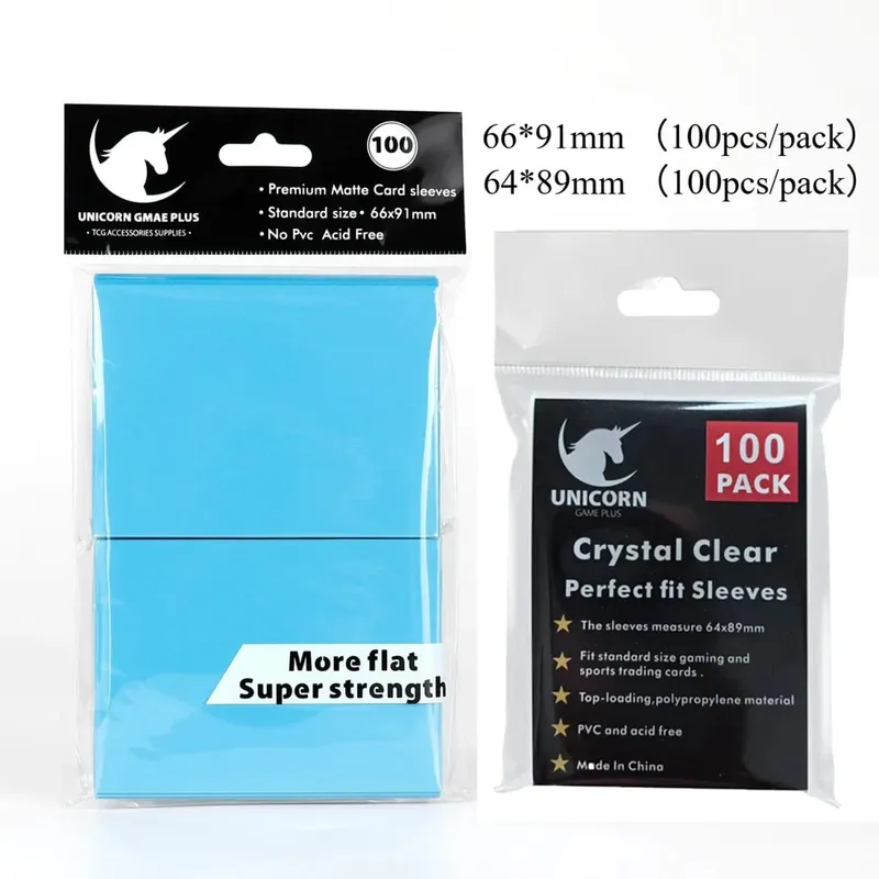 200PCS Card Sleeves Trading Cards Double Layer Matte Standard Size Card Sleeves for Pokemon MTG Baseball Sport Card Board Game