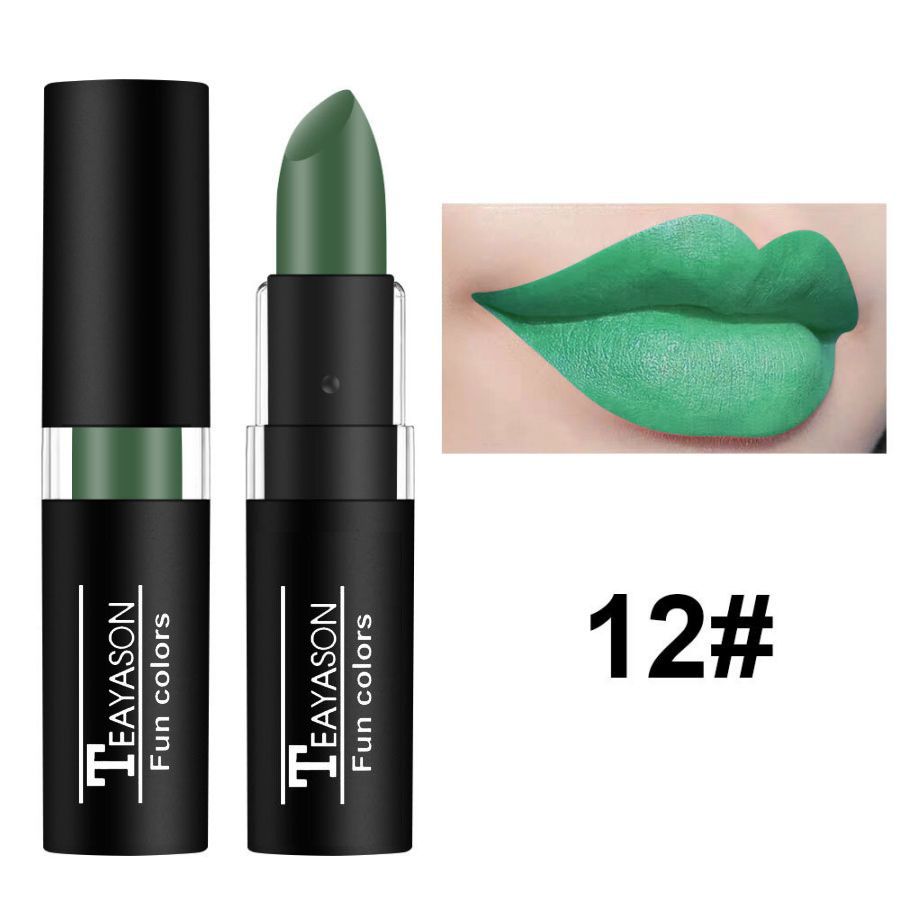 12 Color Waterproof Lasting Sexy Red Lipstick Matte Lipstick Cosmetics Lip Gloss Waterproof Long-lasting