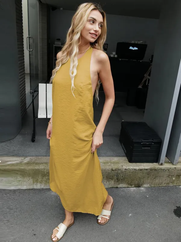 2024 Summer Women Backless Elegant Dress — image 10