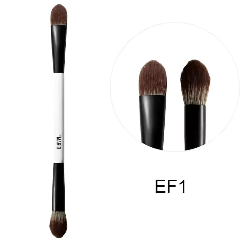 Mario Brush Set and 4-in-1 Glow Blush Blush Filter Flush Eye Check Blush Palette Matte Shimmer Long Lasting Women Daily Cosmetic