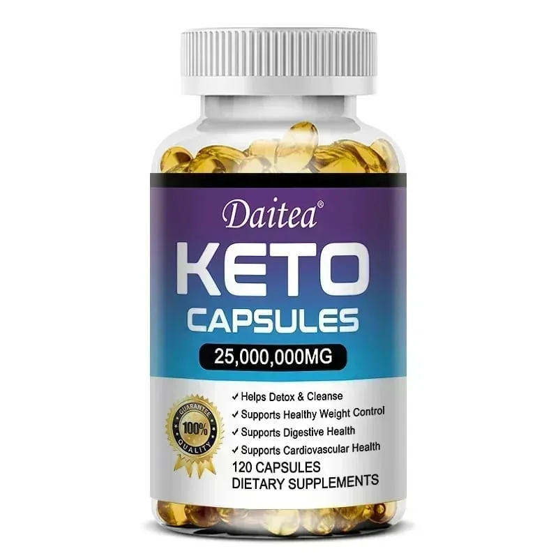 Organic Keto Detox Capsules - Flat Belly Deep Cleansing Detox Provides Energy Fat Burning Appetite Suppressant