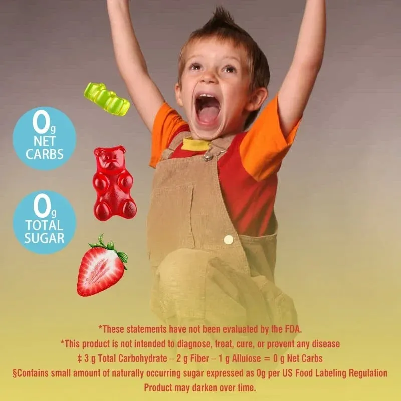 Kids Multivitamins Gummies - Boosts Immunity Promotes Healthy Brain and Body Development Provides Energy