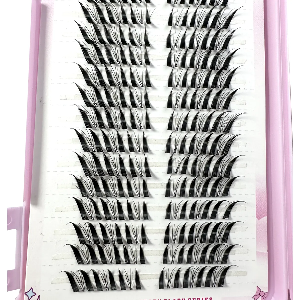 32Rows Fox Eye Manga Cluster Lashes Cat Eye Lashes Individual Lashes Natural Look DIY Eyelash Extension Volume Lash Clusters — image 4