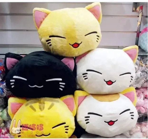 New Cat Pillows Soft Simulation Cat Shape Cushion Sofa Decoration Throw Pillows Cartoon Plush Toys For Children Birthday Gift