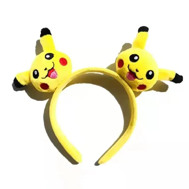 7styles Pikachu Cute Hair Accessories Pokemon Headband Plus Doll Headband Hair Rope Wristband Kawaii Children Toys Cosplay Gifts
