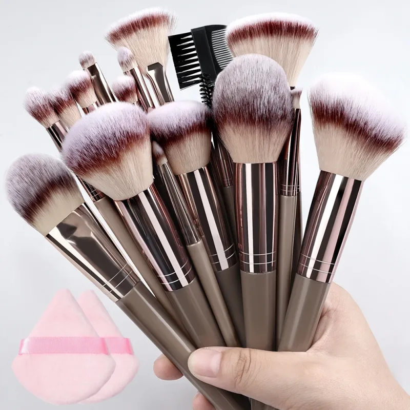 20Pcs Makeup Brushes Set Professional Super soft detail Blush highlighter Foundation Concealer Eyeshadow Brush Women Beauty Tool