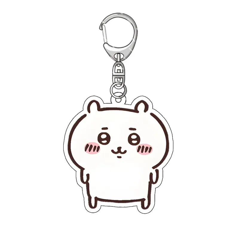 yiji Pendant Anime Comic Acrylic Peripheral Keychain Hachiware Usagi Cute Pendant Bag Hanging Decoration Decoration