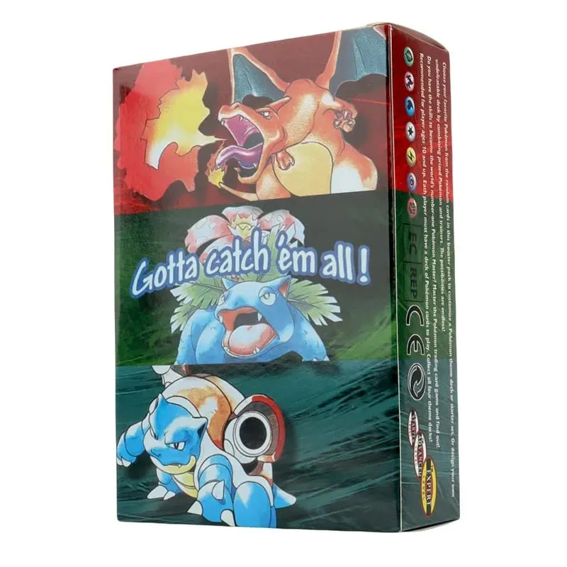 151Pcs/box 1996 year 1st Edition Pokémon card Rare Charizard Pikachu Mewtwo Blastoise Collecting card toys English version