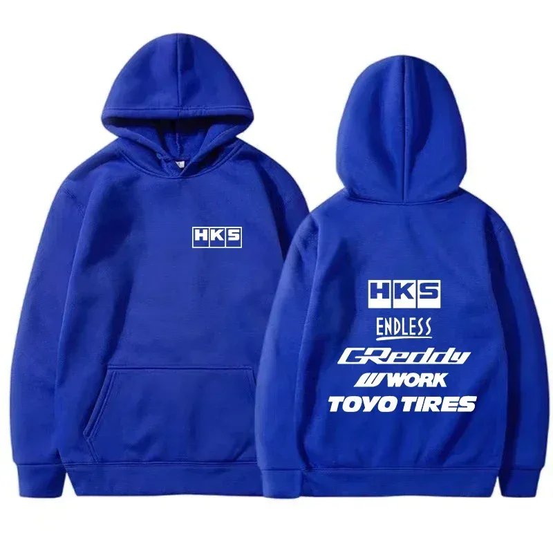 2025 Erkekler Moda Serin Hoodie Japonya JDM Modifiye Araba HKS SONSUZ Hoody Erkek Kadın Vintage Rahat Kazak Uzun Kollu Kazaklar