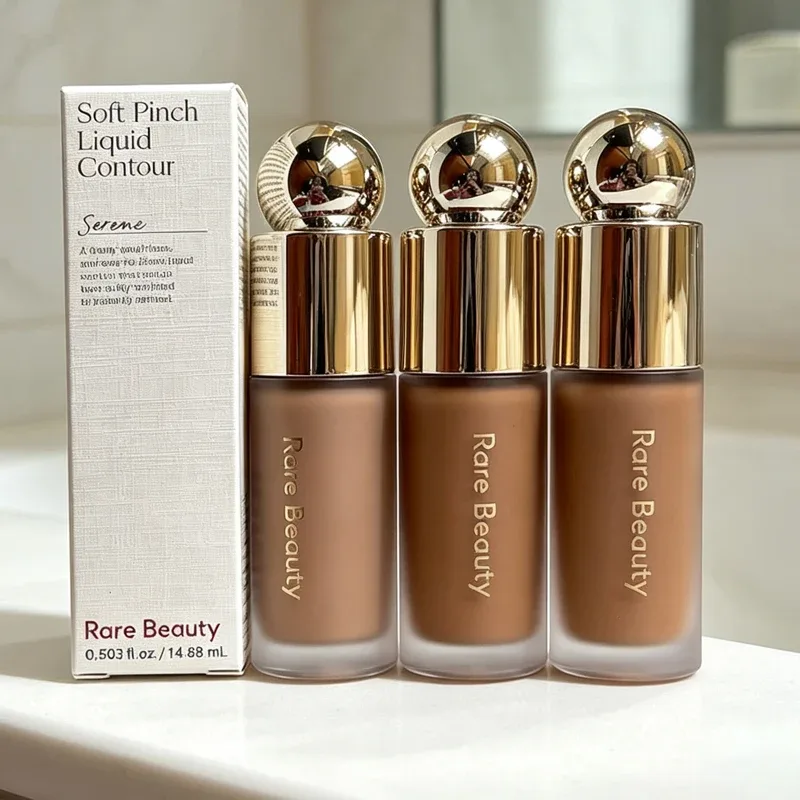 Hot Rare Beauty Brand 3D Face Contouring Liquid Blusher Natural Bronze Contours Stick Eye Nose Shadow Highlight Gloss Mirror