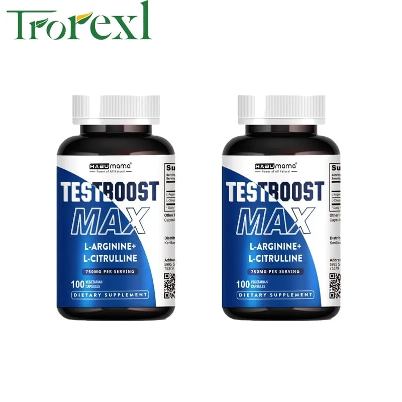 Arginine Pills Male Enhancing Supplement Muscle Builder Libido Enhancing Stamina 100% Pure Non-GMo