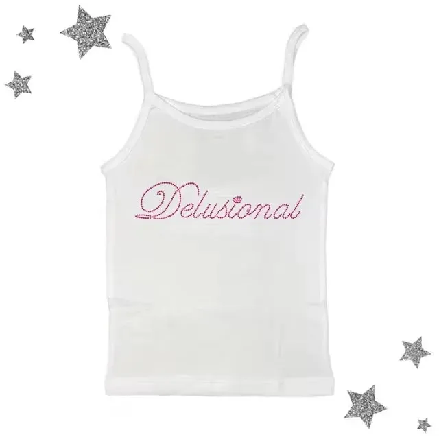 Vintage Punk Rhinestone Letter Goth Streetwear Short Sleeve T Shirts Y2k Tanks Tops T-shirt Women Summer Camis Coquette Clothes — image 13