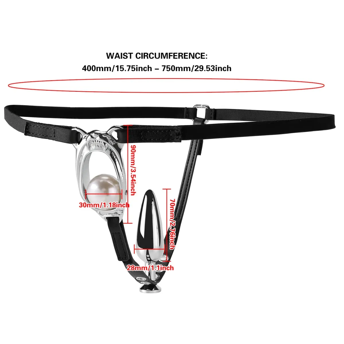 Sexy underwear with Anal Butt Plug Adjustable Strap Rolling the bead stimulates the g-spot Bondage sex toys adult pleasure — image 4