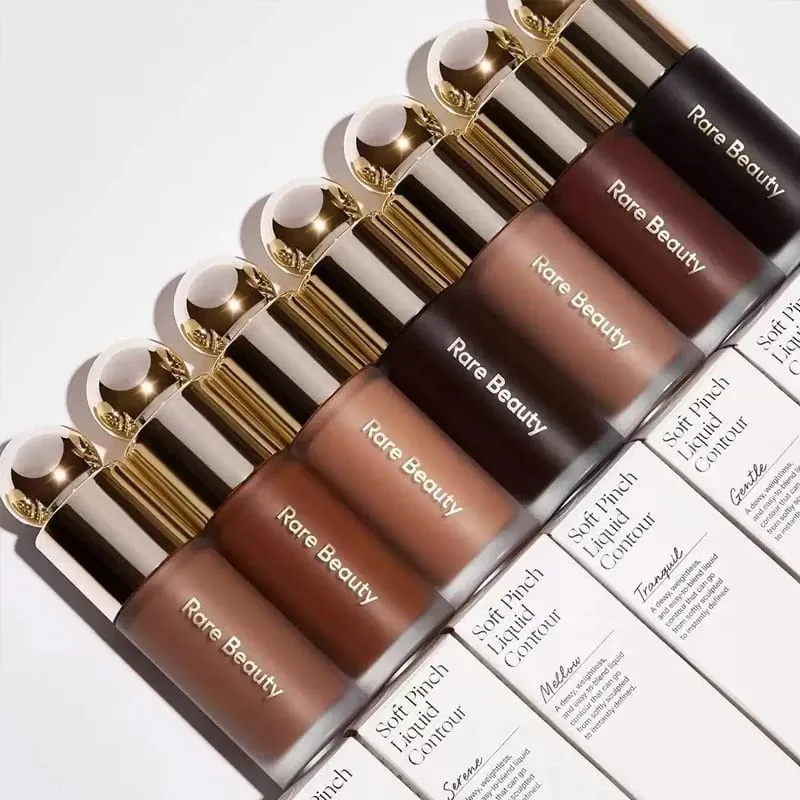 Rare Beauty 3D Face Contour Liquid Bronzer Shade Smooth Highlight Mirror Lasting Natural Nose Shadow Waterproof Brighten Makeup