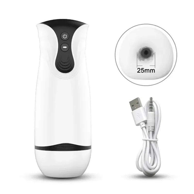 Automatic Male Masturbator Powerful Vibration Blowjob Sucking Machine Silicone Masturbation Cup Adult Supplies Sex Toy for Men