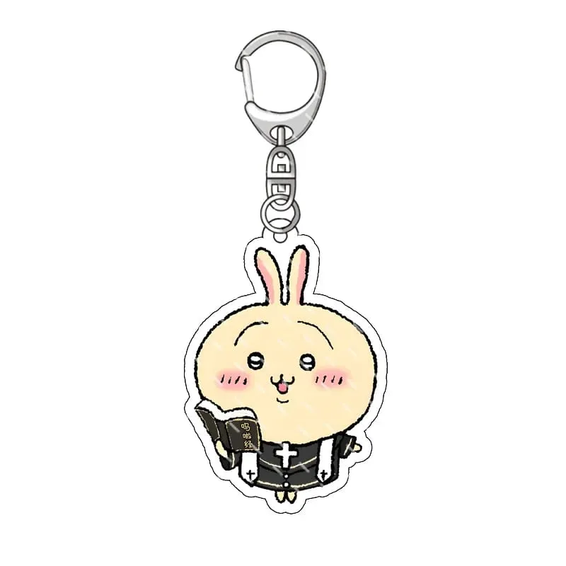 yiji Pendant Anime Comic Acrylic Peripheral Keychain Hachiware Usagi Cute Pendant Bag Hanging Decoration Decoration