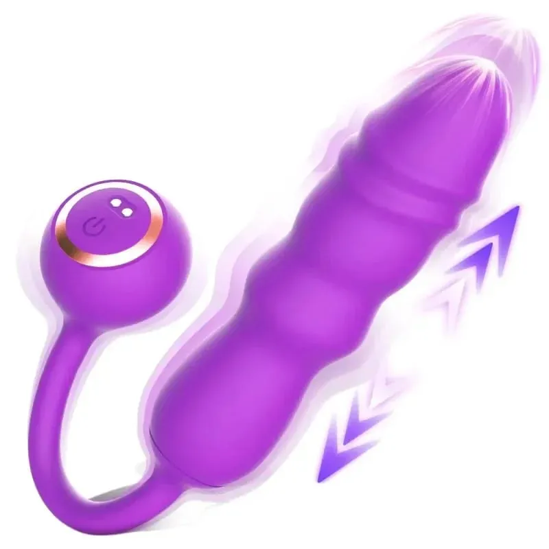 Clitoral stimulation Insert G-spot dildo Vibrator Clitoral vibrator 10 kinds of vibration 9 kinds of thrust dildo sex toys 18+ — image 1