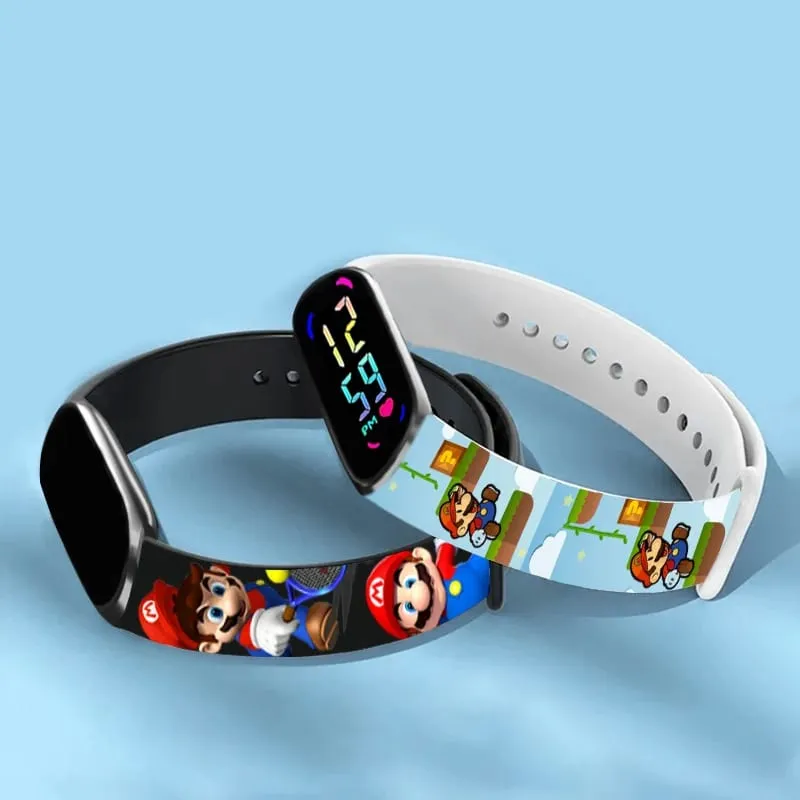 Kids LED Watch Touch Control Digital Watch Silicone Strap Waterproof Sport Wristwatch for Boys Girls Children Birthday Gift