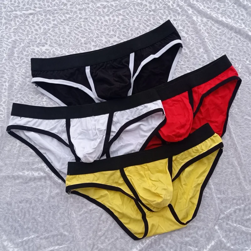 Calzoncillos a estrenar para hombre, ropa interior, mezcla de algodón, elástico, cintura baja, bolsa M ~ 2XL, elástico, verano, todas las estaciones