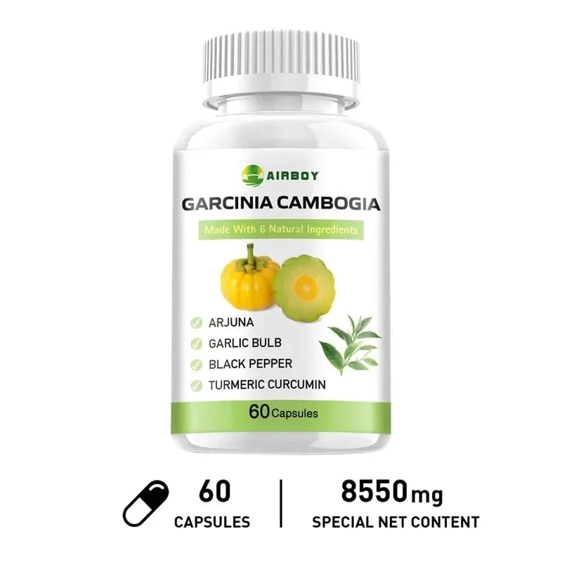 Kapsul Garcinia Cambogia - Membakar Lemak Pengurusan Berat Badan Penindasan Selera Makan Meningkatkan Metabolisme