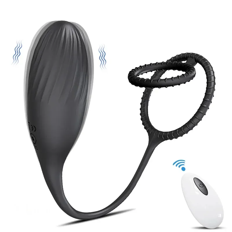 Vibrating Butt Plug Cock Ring for Men Remote Control Anal Vibrator Prostate Massager Gay Anal Plug Adult Goods Sex Toy for Men