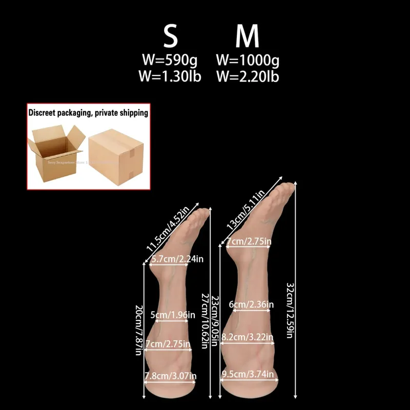 Big Feet Anal Plugs Training Big Silicone Leg Ass ButtPlug Deep Masturbator Dildo Dilator Stimulator Anal Sex Toys Women Men 18 — image 12