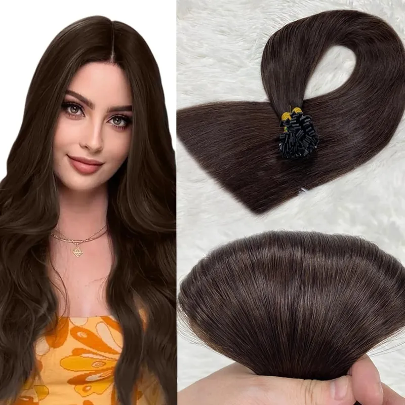 Flat Tip Human Hair Extension Remy Hair 1g/s 18-28 inch Real Remy Silky Straight Black Brown Pre Bonded Keratin Fusion Hair