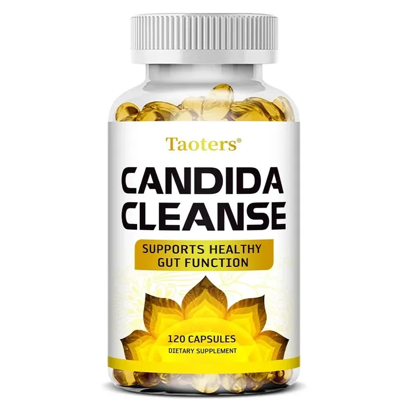 Candida Cleanse - Liver Cleansing Detoxifying Supports Intestinal Health Cleansing Colon Boosting Energy 120 Capsules