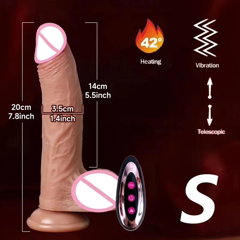 Realistischer Dildo-Vibrator, Schub-Penis, Zunge lecken, Klitoris, Doppelpenetration, Analsex-Maschine, schneller Orgasmus, für Frauen, Sexspielzeug