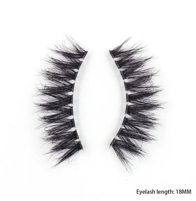 3D Mink Lashes Transparent Band False Eyelashes Natural Fake Eyelash Anime Winged Clear Band Lashes Manga Lashes Makeup