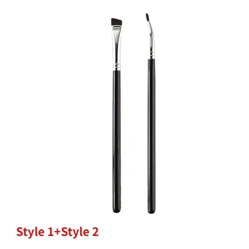 Bent Liner Makeup Brushes Angled Eyeliner Brush Fine Eyeliner Brushes Eye Contour Makeup Tool Eyeshadow Eye Brow Brushes Tool