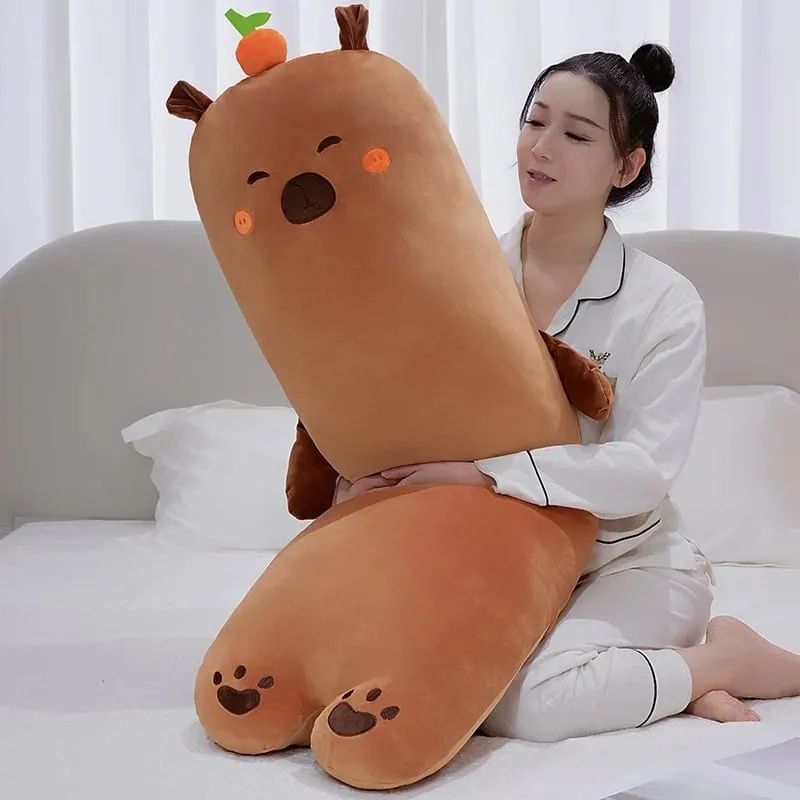 70cm Capybara Decorative Pillow Comfortable Cute Style Cushion Soft Sofa Bed Living Room Hug Pillow For Home Decoration
