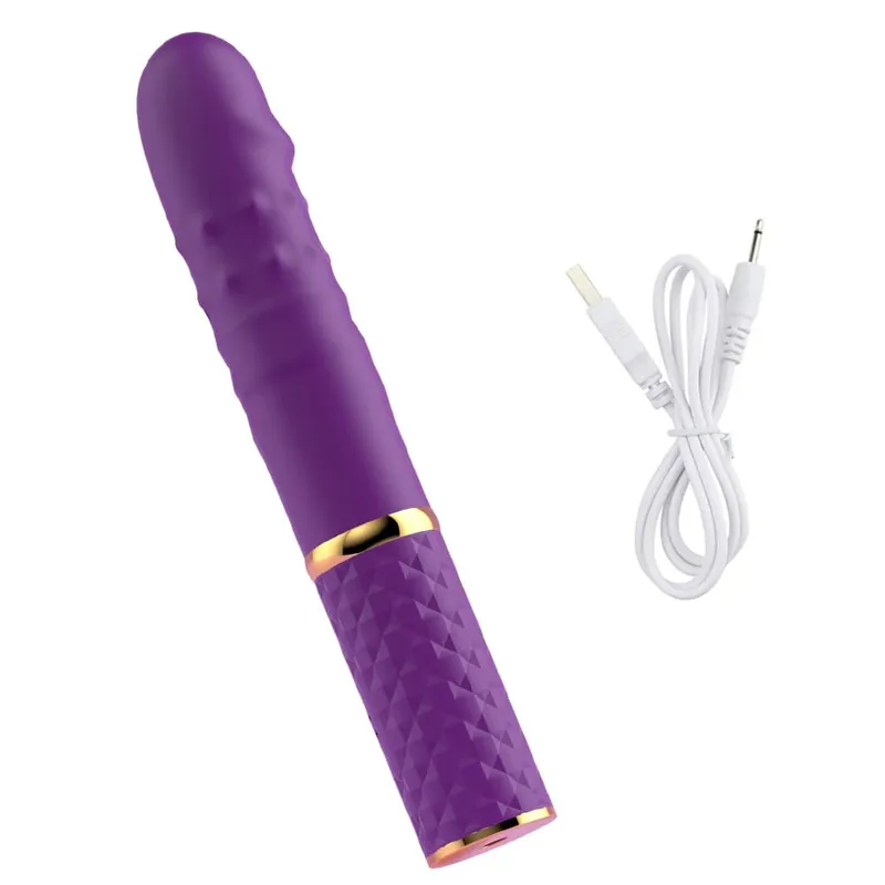 Telescopic Dildo Vibrator Automatic Up Down Massager G-spot Thrusting Retractable Pussy Vibrate Large Size Sex Toys for Women