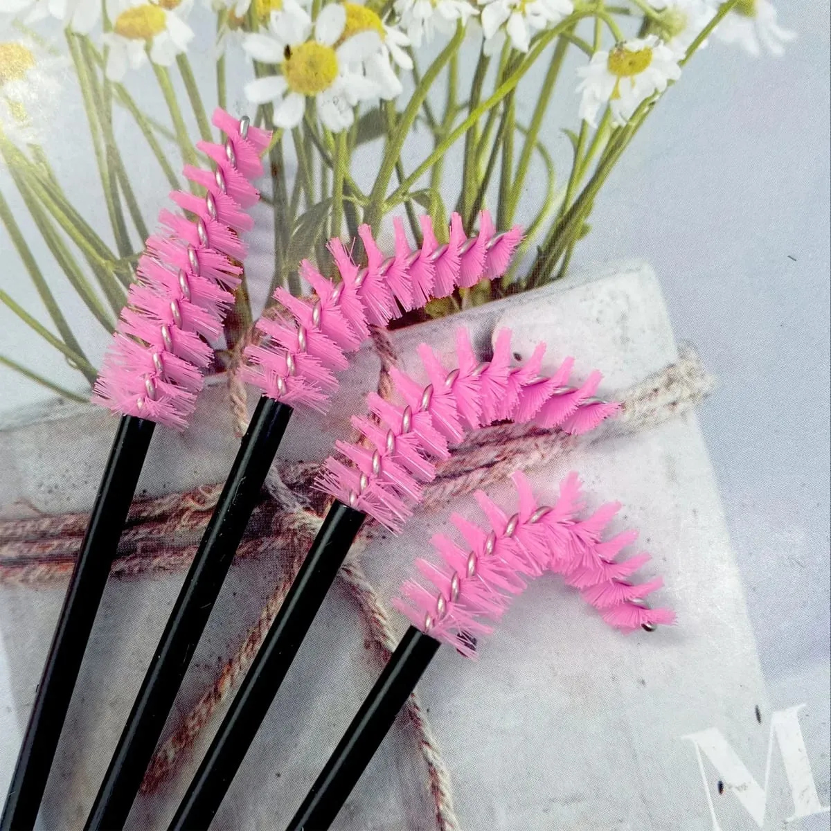 150/300pcs Mascara Wands Eyelash Brush Spoolies for Eye Lash Extension Eyebrow and Makeup Tool Wholesale Makeup Brushes