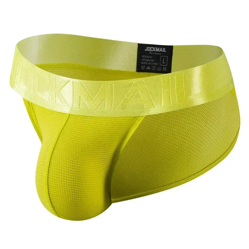 Slip intimo da uomo Mutande in nylon Mesh Slip da uomo ad asciugatura rapida Slip bikini Slip tanga da uomo Sospensorio Intimo gay
