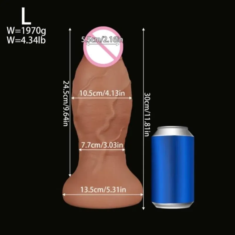 Super store anal dildoer tykke realistiske penis silikone Big Pik Butt Plug Onani med sugekop Sexlegetøj til kvinder Mænd