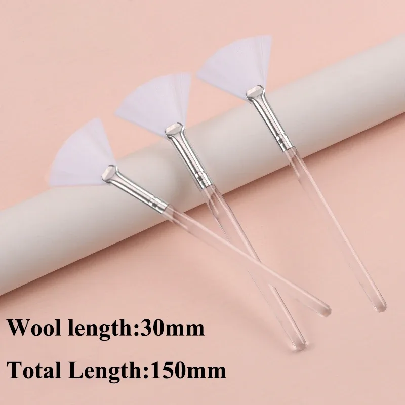 Praktické štětce na obličej Vějířové štětce na make-up Přenosný štětec na masky Kosmetické pomůcky pro ženy Flexibilní aplikátor měkké masky na obličej