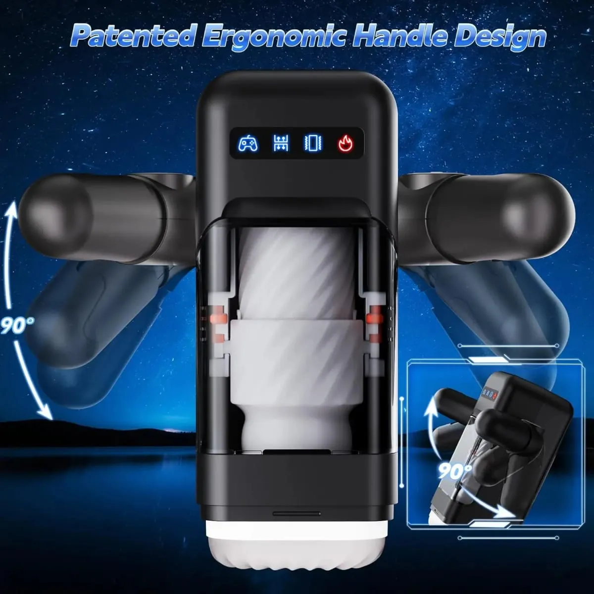 Upgrade Handle Thrusting Vibrating Speeds Sex Automatic Men Machine Masturbator Cup Blowjob Adult Sex Toys for Men Male — image 5