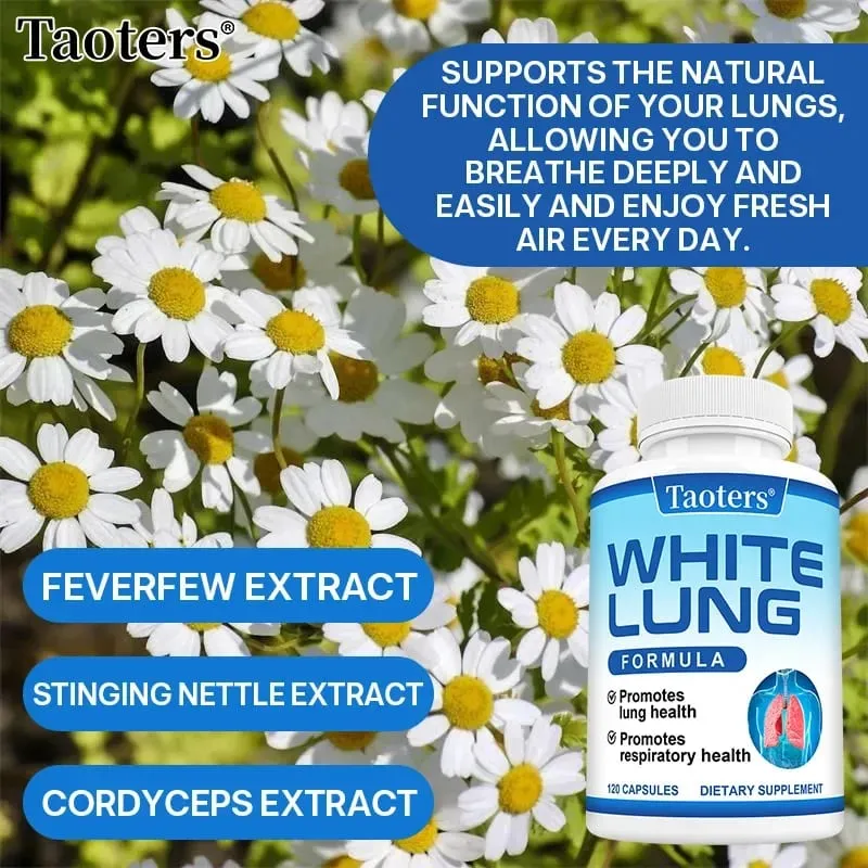 White Lung - with Quercetin Bromelain Vitamin D K Lung Cleansing and Detoxification Supports Lung and Respiratory Health — image 5