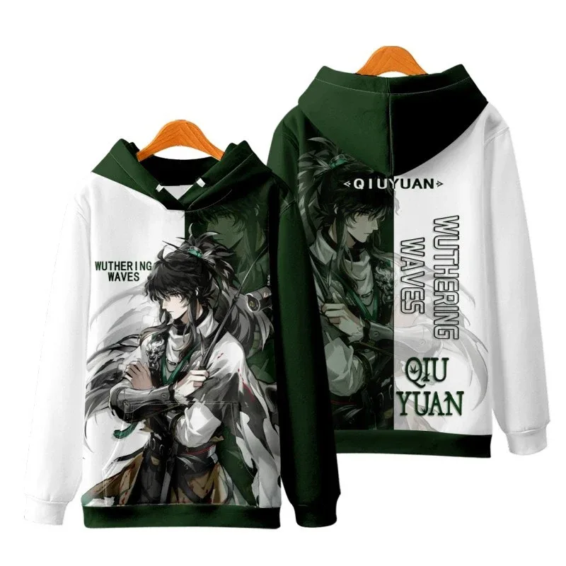 Game Wuthering Waves All Role Playing 3D Hoodies Sweatshirts Fashion Men's Anime Pullover Autumn/Winter Outdoor Casual Tracksuit — image 9