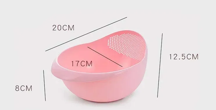 Rice Washing Filter Beans Strainer Basket Colander Plastic Sieve Fruit Vegetable Bowl Drainer Cleaning Tools Home Kitchen Tools