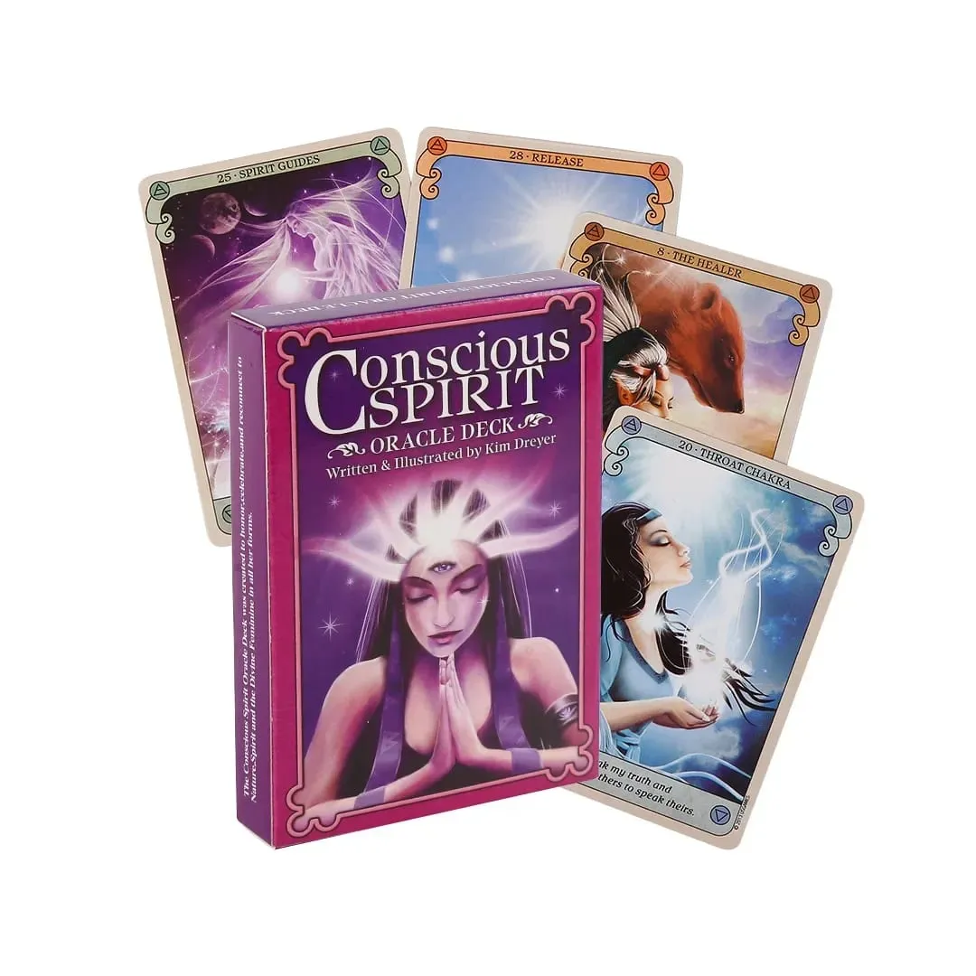 Conscious Spirits Oracle Card A 45 Cards Durable Fashionable Party Fun Playing Card Tarot Card Deck Board Games — image 1