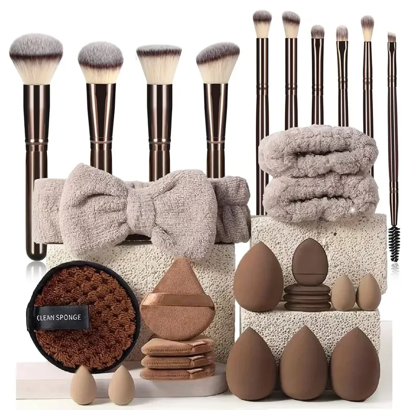 13PCS Makeup Brush Set Foundation Concealer Powder Eyeshadow Blush Brush Kabuki Blending Cosmetic Beauty Tool for Face — image 14