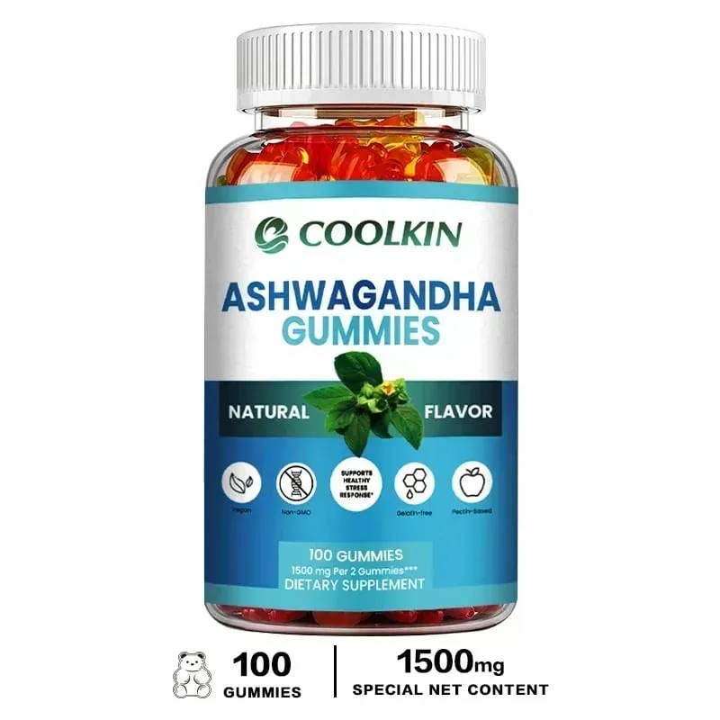 Ashwagandha Gummies - Relieve Stress Improve Concentration Promote Brain and Energy Balance and Improve Sleep Health