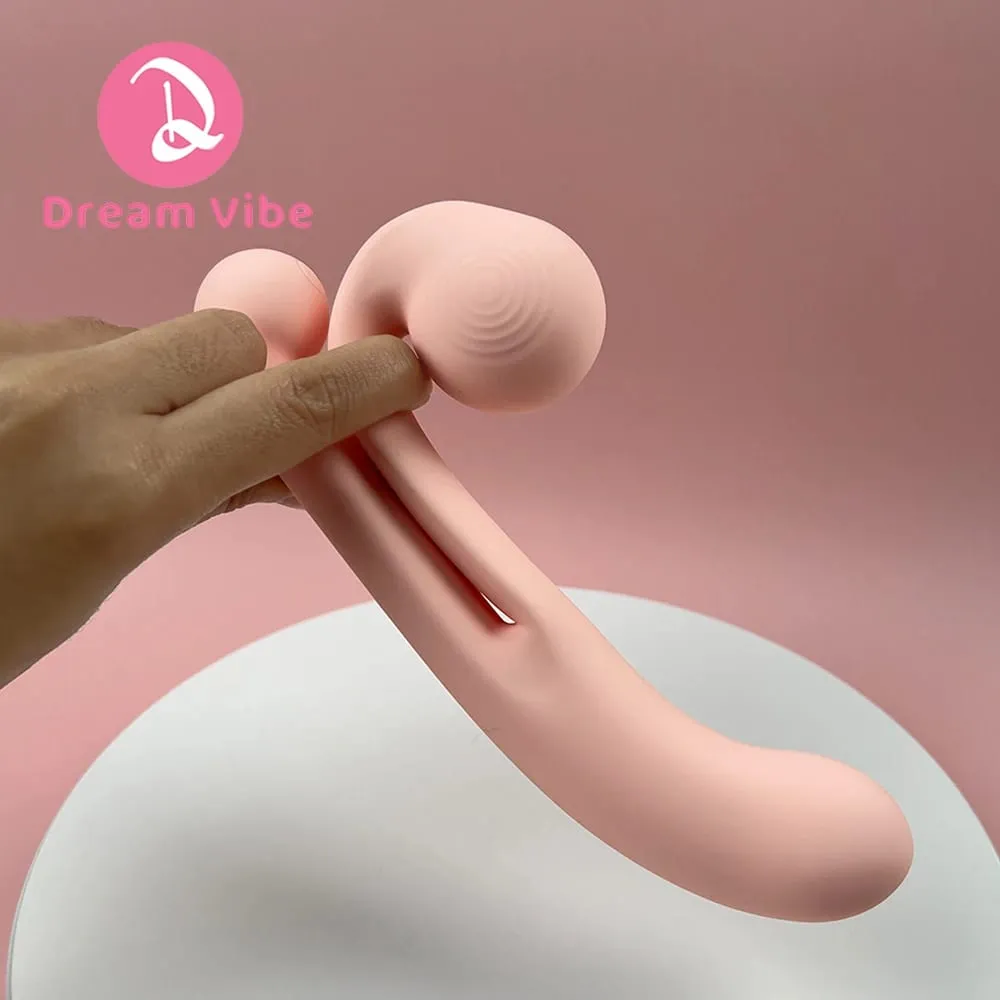 Pink Snail Vibrator G-spot Dildo Penetration Flexbile Snail for Perfect Clit Fit Stimulaiton 10 Modes Pleasur Sex Toy for Woman